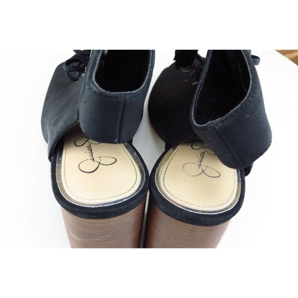 Jessica Simpson Women‎ Sz 7 M Black Pump Synthetic Shoes Tilory - Picture 7 of 11